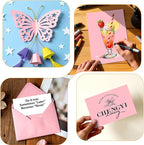 Pink Cardstock 8.5 x 11, Valentine's Day Colored Cardstock Paper, Printer Paper, 40 Sheets Pink Card Stock for Birthday, Invitations, Art, Drawing, Menus, DIY Cards, Tags, Crafts Certificates, Party