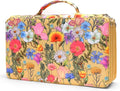 Colored Pencil Case - Large Capacity Colored Pencil Holder with Zipper Closure Twill Fabric Pencil Case for 300 Colored Pencils or 200 Gel Pen, Pencil Case Organizer for Artist (Yellow Flower)