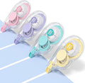 Four Candies White Correction Tape, 39.4 Feet, 4 Pack Easy to Use Applicator for Instant Corrections, Tear-Resistant, Smooth & Quick-Drying Tape for Office & School Supplies