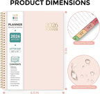 2026 Planner, Weekly and Monthly Planner, January 2026 - December 2026, Hardcover Agenda Planner with Monthly Tabs, Goal Setting & Time Management Organizer for Professionals & Students, 8.5" x 11"