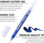 Grabie Jumbo Glitter Gel Ink Pen Set Of 18, Metallic Vibrant Sparkle Gel Pens for Coloring, Sparkle Markers, Glitter Pens for Adults (18 Colors Jumbo Gel Pens)