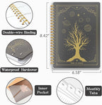 2026 Planner, Weekly and Monthly Planners with Tabs, A5 Spiral Bound Daily Calendar 2026 Planner, 12 Month Agenda Organizers from Jan. to Dec., Flexible Cover Appointment Book(Tarrow Tree)