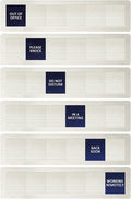 Privacy Door Sign, Do Not Disturb/Please Knock/Out of Office/in a Meeting/Back Soon/Working Remotely Indicator, That Lets Others Know Whether You're Available Or Not- Starry Sky Pattern Office Door Sign for Meeting & Conference Room -Stainless Steel-10...