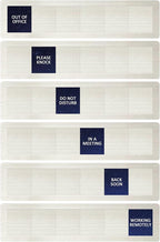 Privacy Door Sign, Do Not Disturb/Please Knock/Out of Office/in a Meeting/Back Soon/Working Remotely Indicator, That Lets Others Know Whether You're Available Or Not- Starry Sky Pattern Office Door Sign for Meeting & Conference Room -Stainless Steel-10...