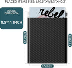 Metronic Bubble Mailers 8.5x12" 40 Pack Black Padded Envelopes Usable Size 8.5 x 11" Strong Adhesion Bubble Envelopes Medium Mailing Envelopes Bubble Padded for Small Business Shipping Books Clothes