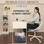 COMFelicify Foot Rest for Under Desk at Work, Ergonomic Under Desk Footrest with Washable Cover, Memory Foam Foot Stool for Office Chair & Gaming Chair, Back & Hip Pain Relief, Blue