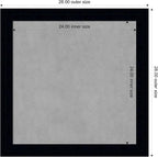 Amanti Art Black Framed Magnetic Board 28x28 Medium Vision Board for use with Magnets, 100% Metal Sheet to Display Items as Office Decor or for Home Organization in mudroom, Kitchen or Kids Room