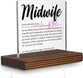 Midwife Appreciation Gift Desk Sign for Birth Support Nurse, Thank You Plaque for Midwives, Office Decor for Women’s Health Heroes, Empathy and Empowerment Gift PA061