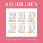 Happy Planner Undated Plans + Notes Monthly Planner Notebook Journal, 4-Month Planner, Good Going Theme, Classic Size, 95 Pages, 4 Dividers, 12 Planner Sticker Sheets, 7" x 9 3/4"