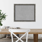 Amanti Art Grey Framed Magnetic Board 18x22 Small Vision Board for use with Magnets, 100% Metal Sheet to Display Items as Office Decor or for Home Organization in mudroom, Kitchen or Kids Room
