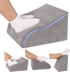 Opuvidity Foot Rest for Under Desk at Work, Ergonomic Under Desk Footrest with Washable Cover for Office, Home & Gaming Leg Elevation Pillow Dark Gray