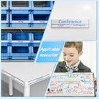 Eeoyu Magnetic Label Holders with Magnets Magnetic Data Card Holders with Clear Plastic Protectors for Metal Shelf, Whiteboard, Set of 30 (0.5 x 4 Inch)