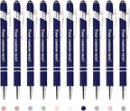CRME Ballpoint Pen 2-in-1 Stylus Bulk Custom Pens Personalized Engraved Metal Pens with Name Text Logo for Business Writing Marketing Customizable Pen Engraving Pen Gift Coworkers Office Supplies