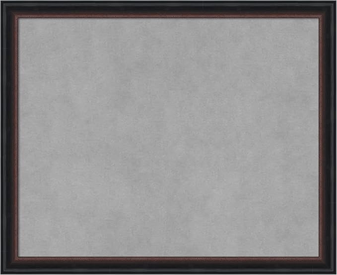 Amanti Art Black Framed Magnetic Board 18x22 Small Vision Board for use with Magnets, 100% Metal Sheet to Display Items as Office Decor or for Home Organization in mudroom, Kitchen or Kids Room