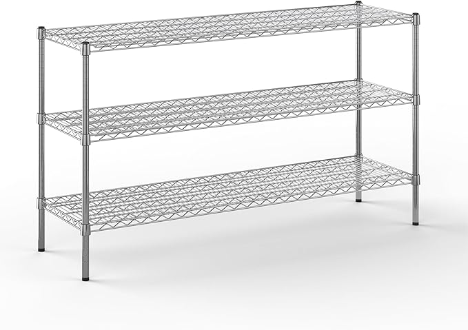 Regal Altair 18" Deep x 60" Wide x 34" Height Wire Shelving Kit | 3-Tier | NSF Commercial Storage Rack Unit
