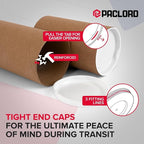 Paclord 3" x 6" Heavy-Duty Reinforced Cardboard Mailing Tube, Pack of 1 Tube with 2 Caps – Secure USPS Approved – Great for Shipping and Storing of Prints, Artwork, Posters or Documents