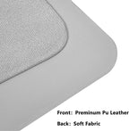 PU Leather Desk Pad Protector Gaming Mouse Pad Non Slip Desk Mat for Keyboard and Mouse Waterproof Desk Writing Pad for Office and Home Desk Accessories(Gray, 47.2 * 17.7)