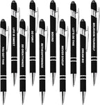 CRME 10pcs Funny Inspirational Pens Set Stylus Pens Design Smooth Writing Lightweight and Portable Fashion Gift Pen Suitable for Giving to Friends,Family,or Girls Motivational Gifts