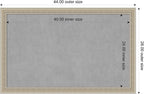 Amanti Art Silver Framed Magnetic Board 28x44 Large Vision Board for use with Magnets, 100% Metal Sheet to Display Items as Office Decor or for Home Organization in mudroom, Kitchen or Kids Room