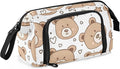 Bolaz Big Capacity Pencil Pen Case Pouch Bag School College Office Organizer for Teens Girls Adults Student-Cute Bear