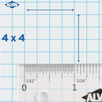Alvin, Cross Section Paper Pad, Acid-Free, Use with Pencil or Ink, Laser, Copier, and Inkjet Compatible, 4" x 4" Grid - 50 Sheet Pad, 11" x 17"