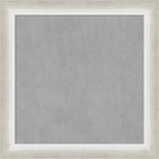 Amanti Art Silver Framed Magnetic Board 14x14 X-Small Vision Board for use with Magnets, 100% Metal Sheet to Display Items as Office Decor or for Home Organization in mudroom, Kitchen or Kids Room
