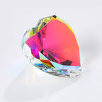AB COLOR Crystal Diamonds Paper Weights with Gift Box, 80mm Heart Shape Real Crystal Diamond Glass Gems Paperweight, Big Diamonds Birthday Anniversary Women Her Valentine's Day Gift