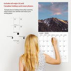 2026 Wall Calendar,Calendar 2026, November 2025 - December 2026, Wall Calendar Wonders of Planet, 12" x 24" Opened,Full Page Months Thick & Sturdy Paper for Gift Perfect Calendar Organizing & Planning