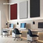 Olanglab Acoustic Panels 2 Pack, 48''x24'' Large Sound Panels, Fabric Wrapped Sound Proof Foam Panels for Walls, Sound Absorbing Panels for Recording Studio Acoustical Treatments (Light Grey)