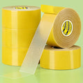 MILEQEE 5Pack Double Sided Tape Heavy Duty, 2in x 66FT (330FT Total), Super Sticky Resistente Clear Tape, Universal High Tack Strong Wall Adhesive with Fiberglass Mesh,Easy Use Mounting Tape