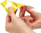 Juvale Rectangular Parking Permit Hang Tags - Sequentially Numbered Parking Passes - Writable Blank Car Passes - High-Visibility Yellow Hang Tags - 3 x 5 in, Yellow, Pack of 500
