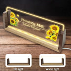 Personalized Light Up Acrylic Desk Name Plate Custom LED Name Plate for Office Coworker Boss Teacher Men Women Gift with USB Power