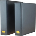Ursae Minoris Estate Library Deluxe 4 Q-Ring Large Format Binder for Up to 1200 Sports/Trading Cards - Dark Gray