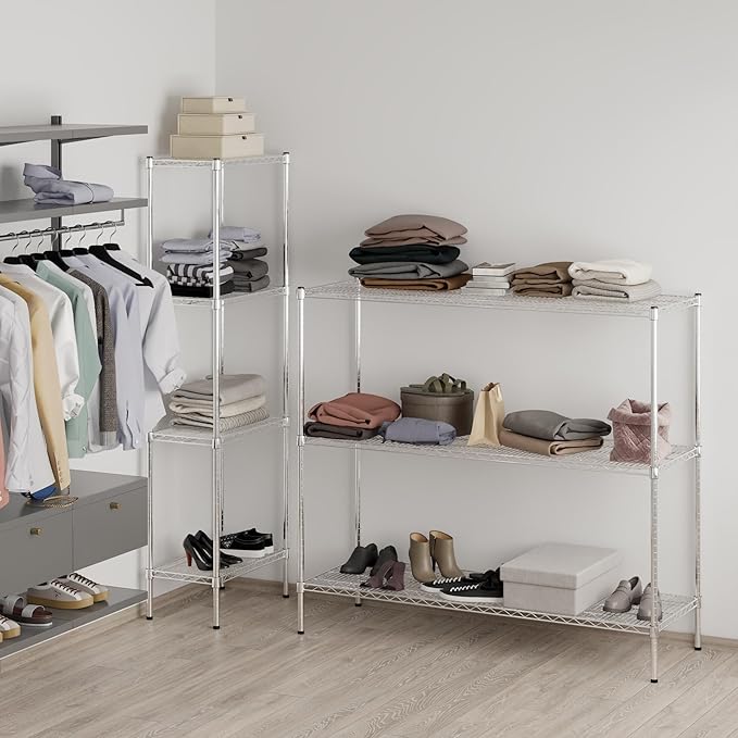 Regal Altair 21" Deep x 60" Wide x 54" Height Wire Shelving Kit | 3-Tier | NSF Commercial Storage Rack Unit