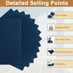 Silunkia 120 Sheets Navy Blue Cardstock 8.5 x 11 Craft Paper, 92lb Dark Blue Card stock Printer Paper for DIY Cards, Greeting Cards, Anniversary, Wedding, Menus