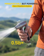 ZARIMI Electric Compressed Air Duster, 170000RPM High-Speed Cordless Air Blower with Rechargeable Battery for Keyboard, PC & Electronics Car Cleaning, Reusable Canned Air Alternative