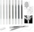 CAISEXILE 8 Neutral Palette Glitter Gel Pens Set, 1.0 mm Fine Point for Black Paper & White Paper, Large Capacity Pens for Journaling, Adult Coloring Books, Drawing, Note Taking, Highlighting