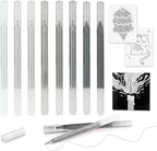 CAISEXILE 8 Neutral Palette Glitter Gel Pens Set, 1.0 mm Fine Point for Black Paper & White Paper, Large Capacity Pens for Journaling, Adult Coloring Books, Drawing, Note Taking, Highlighting