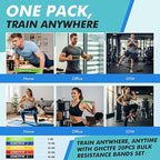 GHCTFE 20PCS Resistance Bands Bulk Set for Trainers, Small Groups & Fitness Classes, Mini Bands for Glutes, Legs, and Core Workouts, Loop Exercise Bands with Storage Bag, Gift for Workout Buddies
