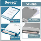 Sooez Clipboards with Storage, High Capacity Clip Boards 8.5x11 with Storage, Heavy Duty Nursing Clipboard Folder, Plastic Clipboard with Pen Holder for Women Teachers Work, School & Office Supplies
