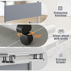 Conference Table for 4-10 People,Wooden Meeting Room Table with Thicken Tabletop and Wood Base,Modern Meeting Training Desk for Conference Room Tables Seminar Room (2Pack140*60 * 75cm)