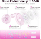 Ear Plugs for Sleeping Noise Reduction, 30dB Ear Plugs for Hearing Protection, 4 Pair Eartips Silicone Soft Reusable EarPlugs for Sleep, Concert, Focus with Case