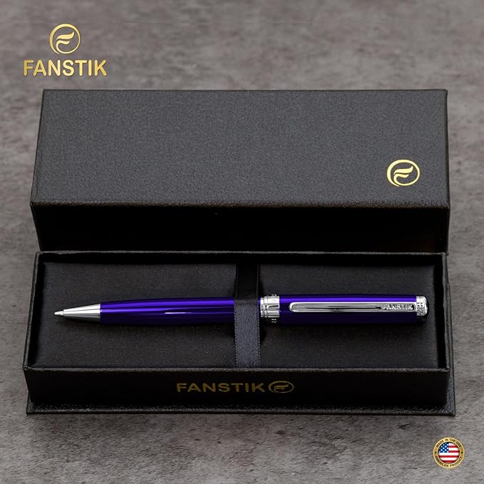 FANSTIK Customized Luxury Ballpoint pen, fancy gift set for women, Professional executive pen gift set for men and Woman (B Lux BallPoint Set)