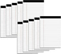 Nichela 5" x 8" Note Pads 10 Pack of Legal Pads 21lb Notepad College Ruled Legal Pad 30 Sheets Perforated Small Writing Pads Double-Side Printed Pad of Paper for School, College, Office