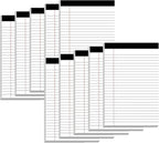 Nichela 5" x 8" Note Pads 10 Pack of Legal Pads 21lb Notepad College Ruled Legal Pad 30 Sheets Perforated Small Writing Pads Double-Side Printed Pad of Paper for School, College, Office