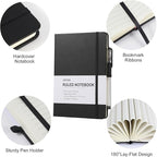 LYDTICK 20 Pack Journals for Writing College Ruled Notebooks Journal in Bulk, Hardcover Notebooks (200Pages) for Note Talking, Lined Bullet Journals for Home School Office, 5.7"x8.4", 5 Colors