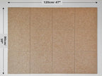 DECORITA Felt Wall Tiles | Large Cork Board Alternative | Aesthetic Felt Bulletin Board for Office, Home & Classroom | Large Cork Boards for Walls Pinboard (12-Pack) | Suntan