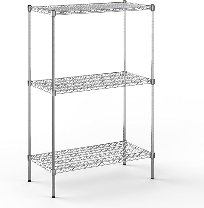 Regal Altair 18" Deep x 36" Wide x 54" Height Wire Shelving Kit | 3-Tier | NSF Commercial Storage Rack Unit