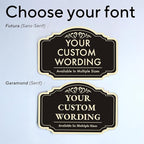 Custom Outdoor Metal Signs, Personalized Aluminum Sign - Driveway, Waterproof - Design 2 Black Charcoal 42x28 In