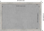 Amanti Art Silver Framed Magnetic Board 27x39 Large Vision Board for use with Magnets, 100% Metal Sheet to Display Items as Office Decor or for Home Organization in mudroom, Kitchen or Kids Room
